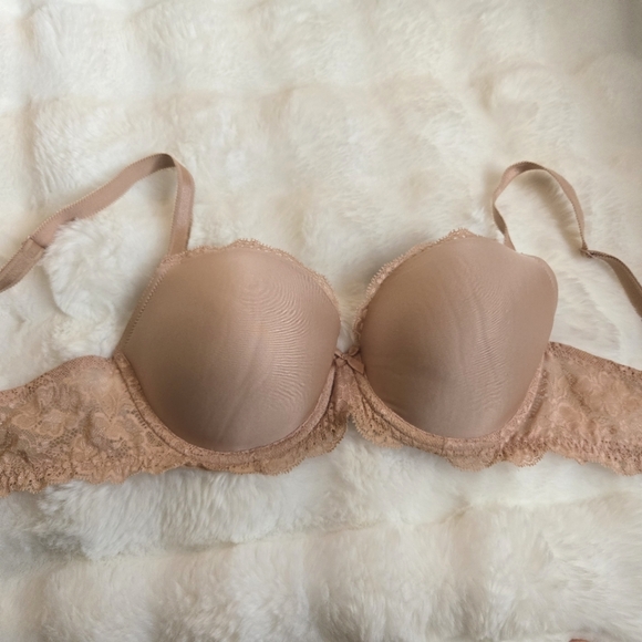 Victoria's Secret Lined Demi Bra, tan, 34D - Picture 2 of 6